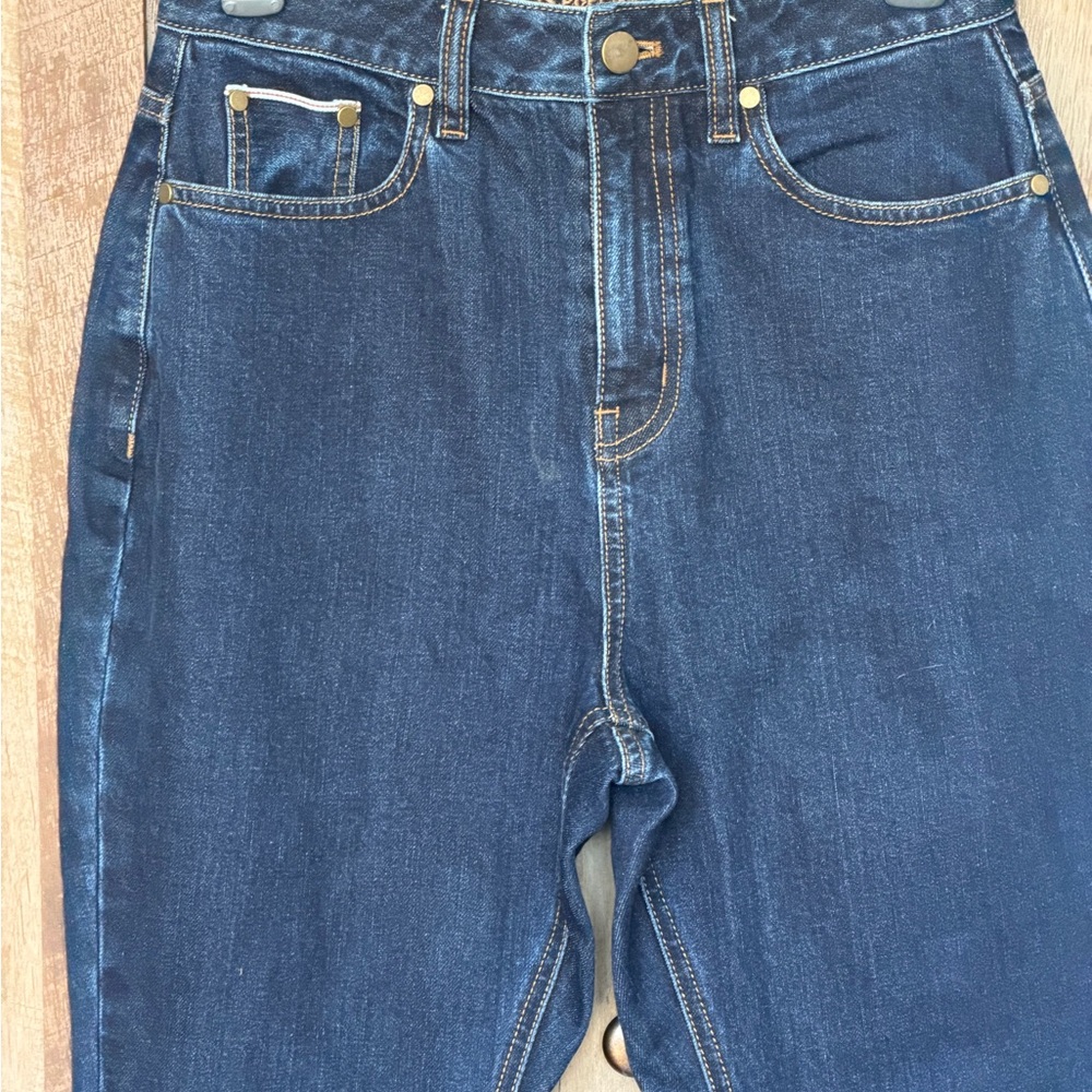 Women's Torrid Curve Rebecka High Rise Straight Leg Jeans - Dark Blue Size 27 - Picture 4 of 16